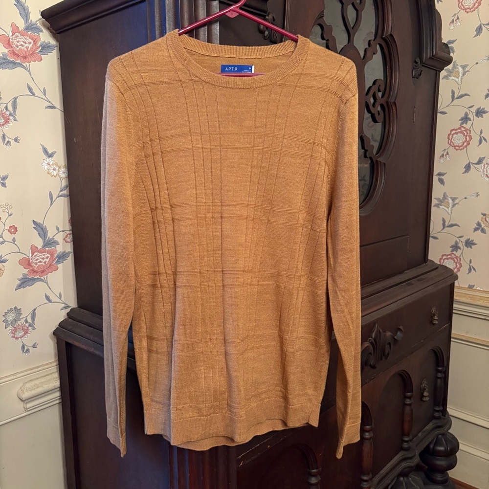 Apt. 9 Men's Crewneck Sweater in Camel Tan